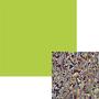 Dichromagic Violet Yellow/ Green On Clear Granite Ripple - 96 Coe