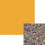 Dichromagic Light Blue / Gold On Clear Granite Ripple - 96 Coe
