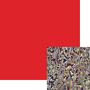 Dichromagic Clear / Red On Clear Granite Ripple - 96 Coe