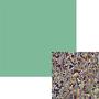 Dichromagic Turquoise / Lighter Pink On Clear Granite Ripple - 96 Coe