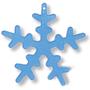 3 Pre-Cut Blue Snowflake - 96 COE