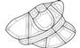 Police Officer Cap Bevel Cluster