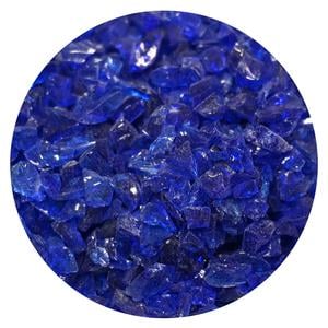 8-1/2 Oz Dark Blue Transparent Coarse Frit - 96 COE