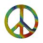 Pre-cut Far Out Peace Sign On Thin Black - 96 Coe