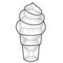 Ice Cream Cone Bevel Cluster