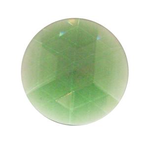 Round Sea Green 30mm Faceted Jewel