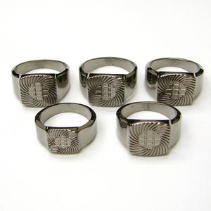 Hematite Finish Ring Assortment - 5 Pack