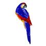 Blue Colored Macaw Bevel Cluster