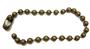 9-1/2 Medieval Brass 4.4mm Ball Chain Bracelet
