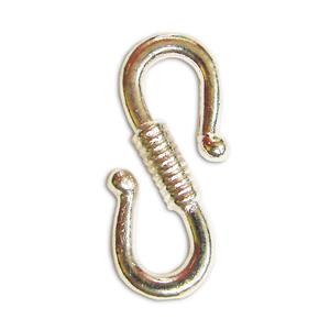 Folk Art Silver Finish S Hooks - 1 Pair