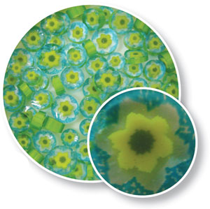 Yellow Cape Jasmine Millefiori - 90 COE
