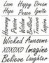 Words Fine Art Sepia Decals