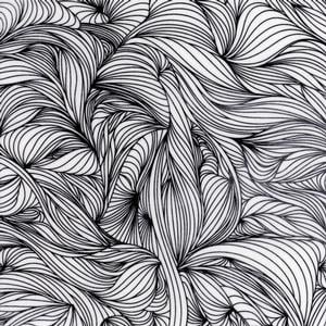 Designer Line Fiber Black Enamel Decal