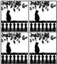 Window Cat Black Enamel Decals - 4 Pack