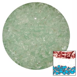 8-1/2 oz Red Reactive Transparent Coarse Frit - 96 COE