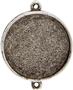Sterling Silver Plated Round Grande Links - 4 Pack