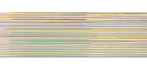 CBS Rainbow Dichroic On Clear 1mm Stringers - 96 Coe