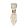 Sterling Silver Plated Leaves Pattern Texture Bails - 10 Pack
