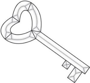 Key to My Heart Bevel Cluster