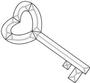 Key To My Heart Bevel Cluster