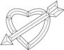 Heart And Arrow Bevel Cluster