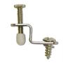 Chrome Cabinet Door Panel Retainers - 4 Pack