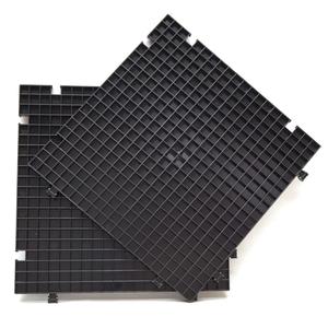Black Waffle Grid Surface - 6 Pack