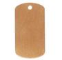 Flat Copper Dog Tag With Hole - 3 Pack