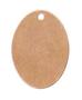 Flat Copper Oval With Hole - 3 Pack