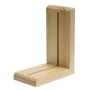 Natural Wood Finish Bookends - 1 Pair