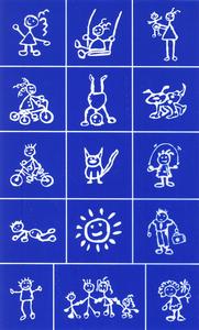 Rub N Etch Stencil - Children Drawings