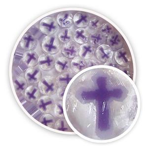 Purple & White Crosses Millefiori - 90 COE