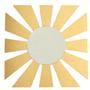 15 Asian Sun Mirror Wood Plaque