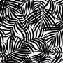 Designer Palm Leaves Black Enamel Decals