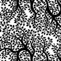 Designer Branches With Leaves Black Enamel Decals