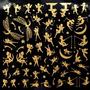Glass Accents Fairies Gold Decal