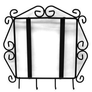 Metal Tile Frame With Key Hooks