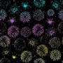 Fireworks Rainbow 2 On Thin Black - 96 COE