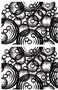 Ripple Circle Black Enamel Decal - 2 Pack
