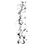 Water Splatter Black Enamel Decal