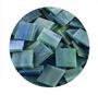 Teal Opaque Stained Glass Chips - 48 Pieces