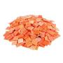 Orange Opaque Stained Glass Chips - 480 Pieces