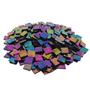 Black Iridized Stained Glass Chips - 480 Pieces