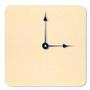 8-1/2 Square Clock Wooden Plaque With Movement