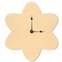 12-1/2 Flower Clock Wooden Plaque With Movement