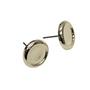 Silver Plated Stud Earrings - 1 Pair