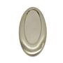 Brushed Satin Silver Plated Oval Pendant