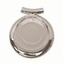 Silver Plated Round Pendant Setting