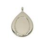 Silver Plated Classic Teardrop Pendant