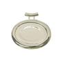 Silver Plated Large Horizontal Oval Pendant